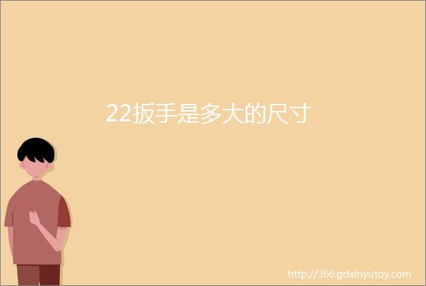 22扳手是多大的尺寸